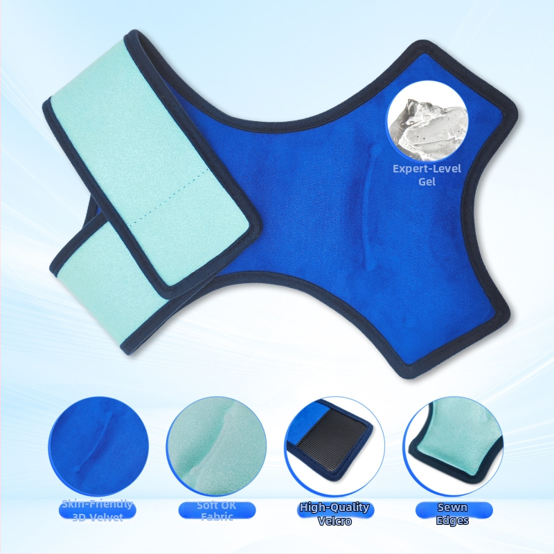 Potītes ledus iepakojums – gēla pildījums, PVC audums, viss vienā karstajai un aukstajai terapijai