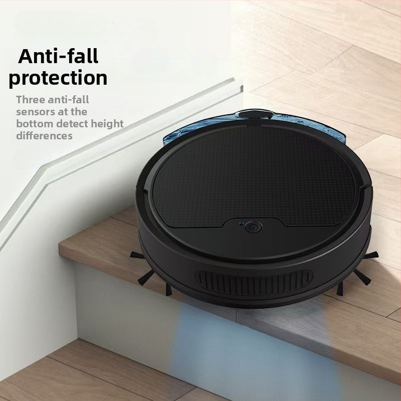 Робот за почистване всичко-в-едно: вакуум, метене и измиване; модел 888, навигация на случаен принцип, 3.7V USB 9W, сила на всмукване под 1000 Pa, обхват 70–90 m², автономия 0–60 мин