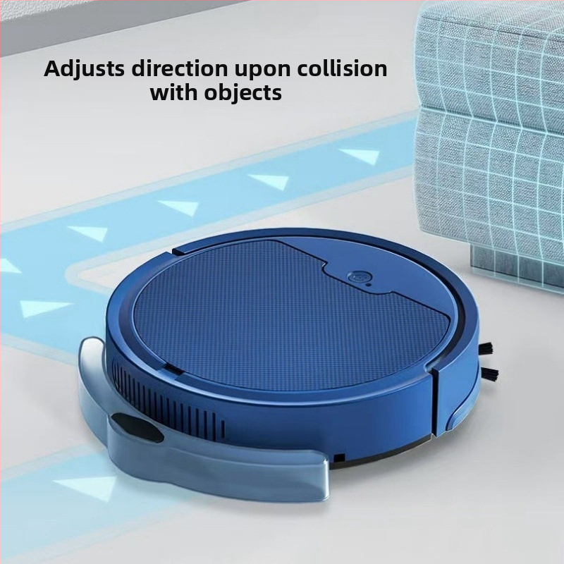 Робот за почистване всичко-в-едно: вакуум, метене и измиване; модел 888, навигация на случаен принцип, 3.7V USB 9W, сила на всмукване под 1000 Pa, обхват 70–90 m², автономия 0–60 мин