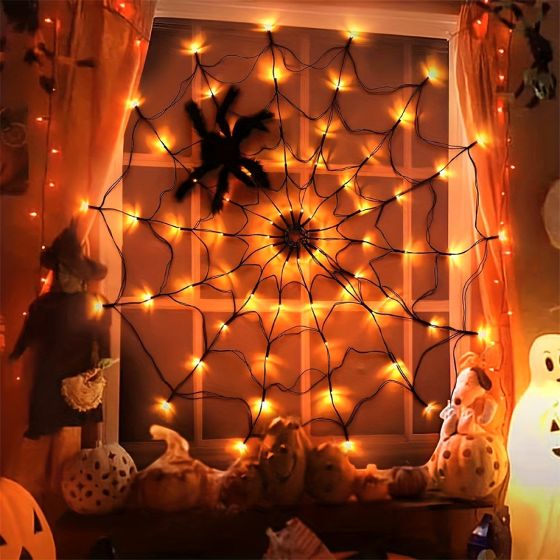 Halloween LED niz s daljinskim upravljanjem, 70 LED, 110V, IP42, vijek trajanja 50 000 sati, napajanje baterijskom kutijom