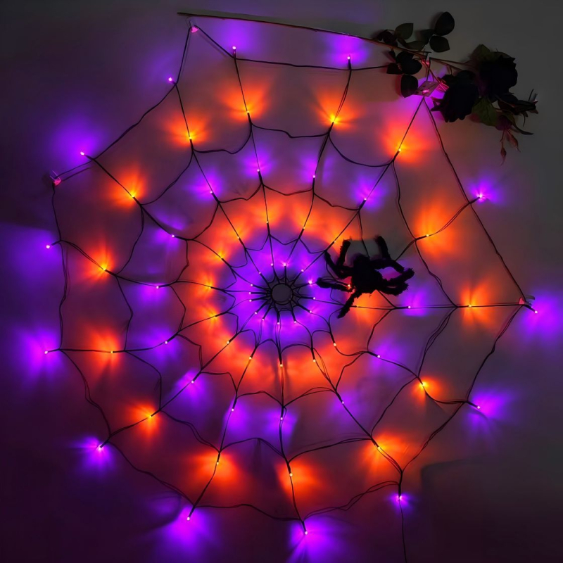Halloween LED niz s daljinskim upravljanjem, 70 LED, 110V, IP42, vijek trajanja 50 000 sati, napajanje baterijskom kutijom