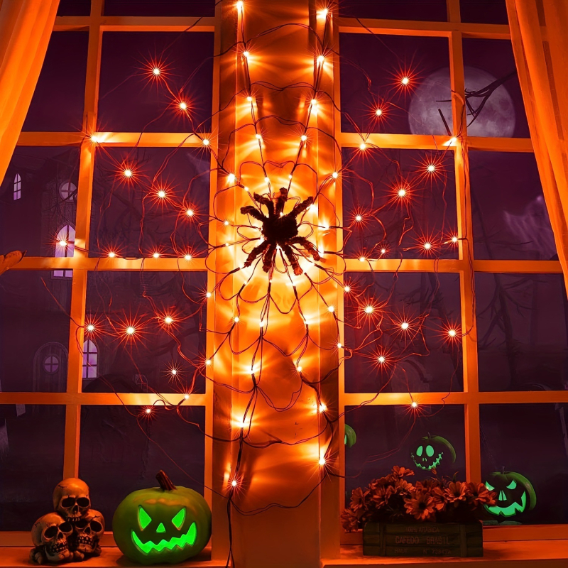 Halloween LED niz s daljinskim upravljanjem, 70 LED, 110V, IP42, vijek trajanja 50 000 sati, napajanje baterijskom kutijom