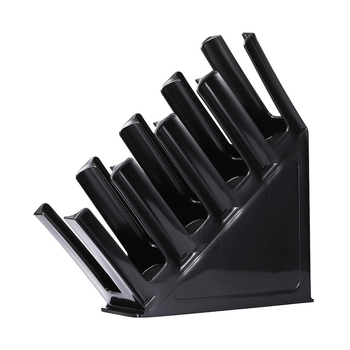 Επιτραπέζιο τετραεπίπεδο πλαστικό ράφι αποθήκευσης ποτηριών — φορητό, ανθεκτικό στη σκόνη και στην υγρασία, χωρίς εγκατάσταση