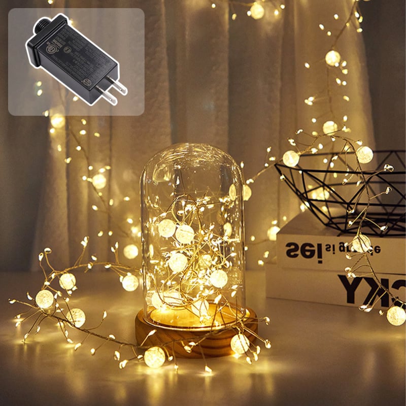 Iekštējai lietošanai LED virknes gaismas, 400 LED, 8 režīmi, 24W, IP66