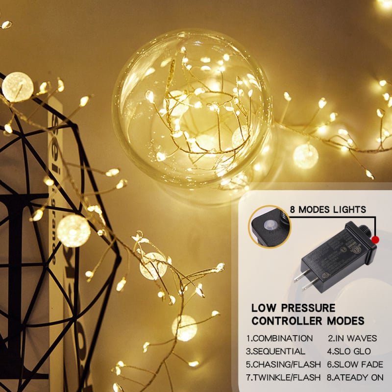 LED niz svjetala za unutarnju upotrebu, 400 LED, 8 načina, 24W, IP66