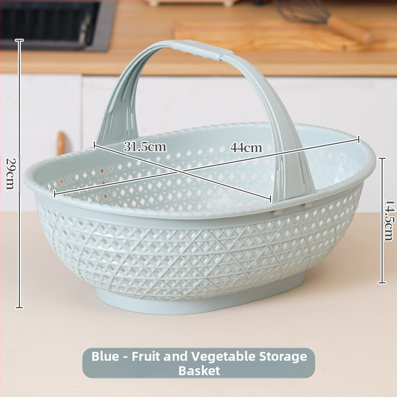 Pirkinių krepšys: plastikinis krepšys su bambuko imitacija, nešiojamas, 10 kg apkrova, drenavimo krepšys