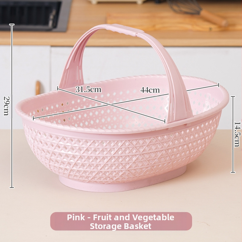 Pirkinių krepšys: plastikinis krepšys su bambuko imitacija, nešiojamas, 10 kg apkrova, drenavimo krepšys