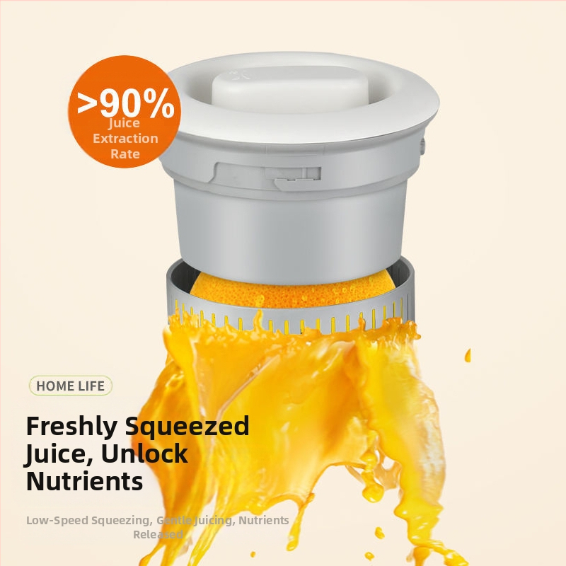 Преносим сокоизцеждател с 18000 об./мин, 150 W, вътрешен резервоар от неръждаема стомана, сваляща се батерия, капацитет до 400 мл