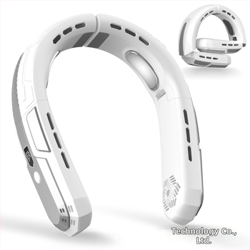 Ανεμιστήρας λαιμού χωρίς λεπίδες με USB τροφοδοσία, ενσωματωμένη μπαταρία 4000–6000 mAh, ψηφιακή οθόνη και 3 ταχύτητες