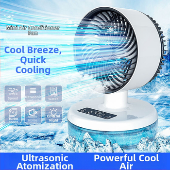 USB stalinis sulankstomas oro cirkuliacijos ventiliatorius, tylus turbinos dizainas, 3 greičiai, 21×21×32 cm