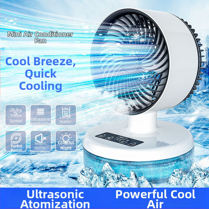 USB stalinis sulankstomas oro cirkuliacijos ventiliatorius, tylus turbinos dizainas, 3 greičiai, 21×21×32 cm