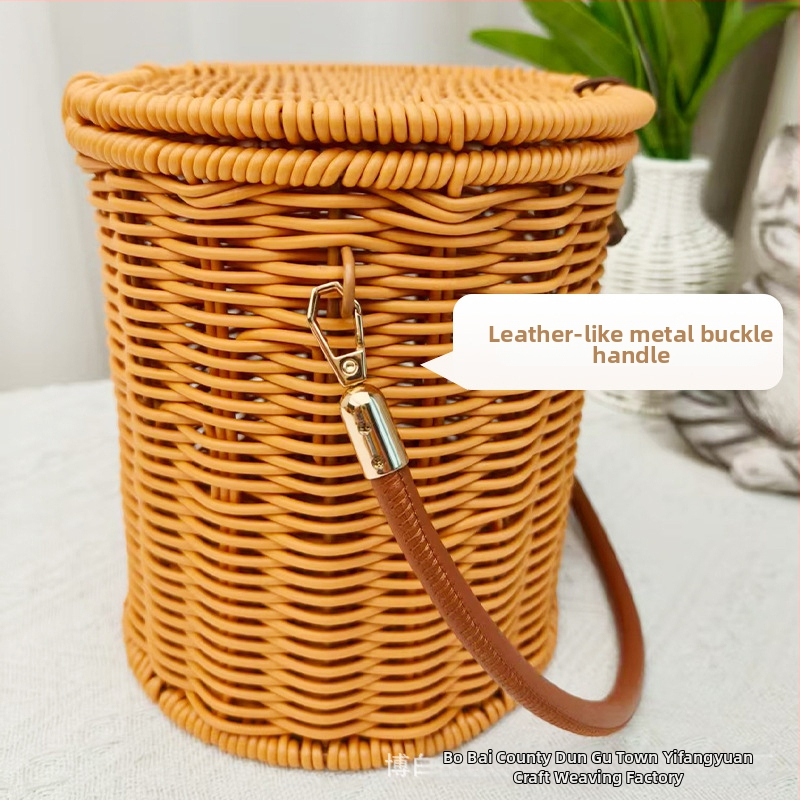 Метална подаръчна кутия с имитация на ратан, Нов китайски стил, Персонализируема