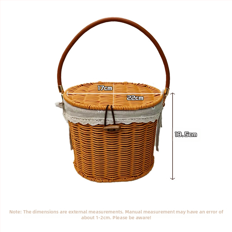 Метална подаръчна кутия с имитация на ратан, Нов китайски стил, Персонализируема