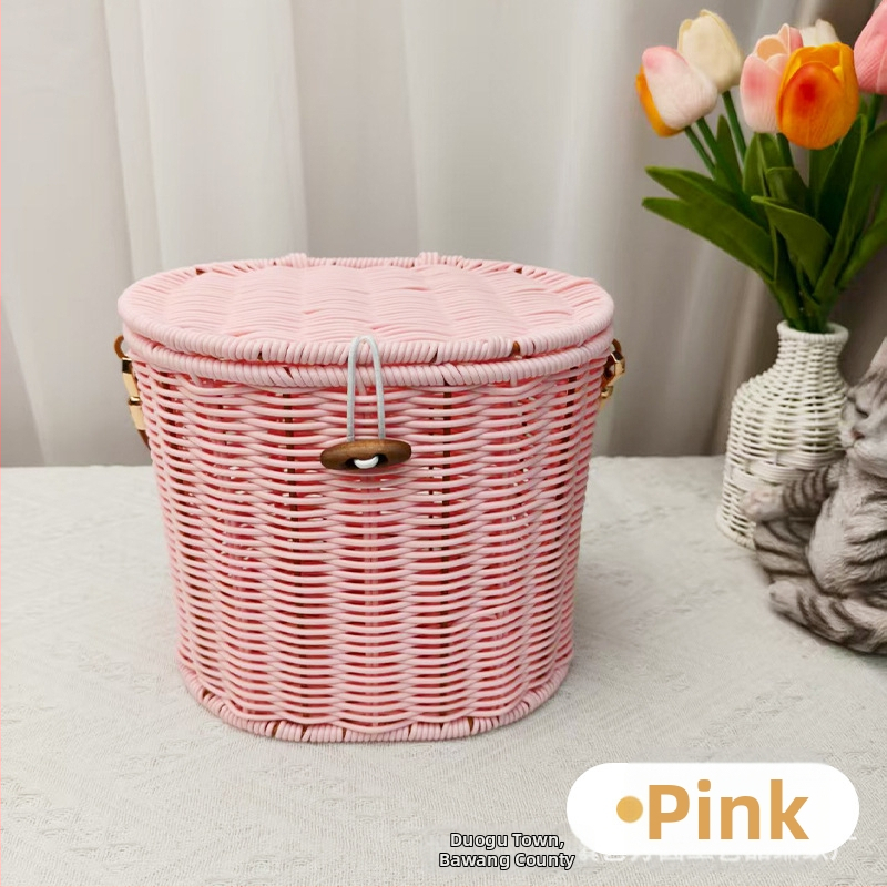 Метална подаръчна кутия с имитация на ратан, Нов китайски стил, Персонализируема