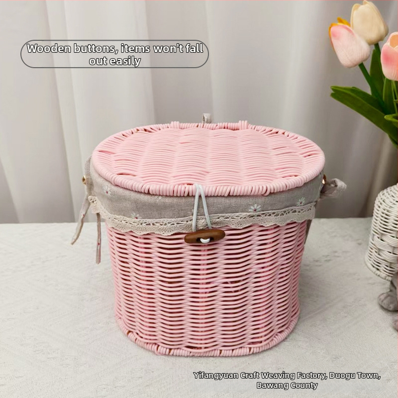 Метална подаръчна кутия с имитация на ратан, Нов китайски стил, Персонализируема