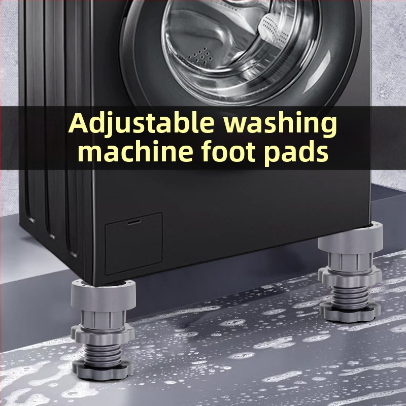Подложка за крака на пералня, антихлъзгаща, пластмасова, еднослойна, нов материал, подходяща за дома и хотела