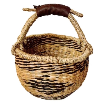 Kézzel font bevásárló kosár fűzfa és szalma anyagból, ZB-073 modell, pásztor stílus, sokoldalú felhasználás otthoni tároláshoz, piknikhez és íróasztal rendezéséhez