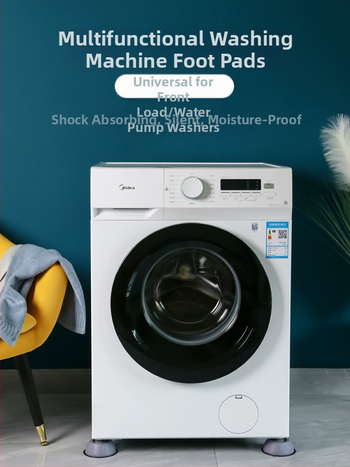 Βάση για πλυντήριο ρούχων – καθολική σταθερή υποστήριξη με τρίποδο, αντιολισθητικό και απορροφητικό κραδασμών, πλαστικό, για τοποθέτηση στο δάπεδο