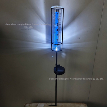 Plastikinis lietaus matuvas su matavimo taurele, 7 colių skalė, modelis B001, svoris 0,1 kg, lauko naudojimui