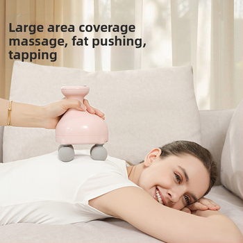 Χειροκίνητο Fascia Gun μασάζ για τον αυχένα, τους ώμους και ολόκληρο το σώμα, με 4 κεφαλές, ηλεκτρικό μασάζ με LCD, 5+ ταχύτητες, ενσωματωμένη μπαταρία 500–800 mAh, θόρυβος 46–70 dB