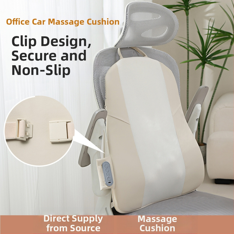 Juosmens ir nugaros masažo pagalvė su 2 masažo galvutėmis, minkymas, raudonosios šviesos šildymo kompresas, infraraudonųjų spindulių terapija, namų ir automobilio naudojimui