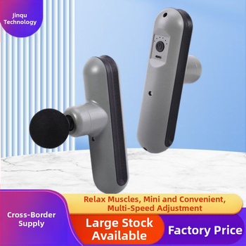 Mini nešiojamas fascijos masažo prietaisas namų naudojimui; šepetėlių motoras; iki 5-ojo greičio ar aukštesnis; 4 masažo galvutės; įmontuota baterija; triukšmas mažiau kaip 36 dB