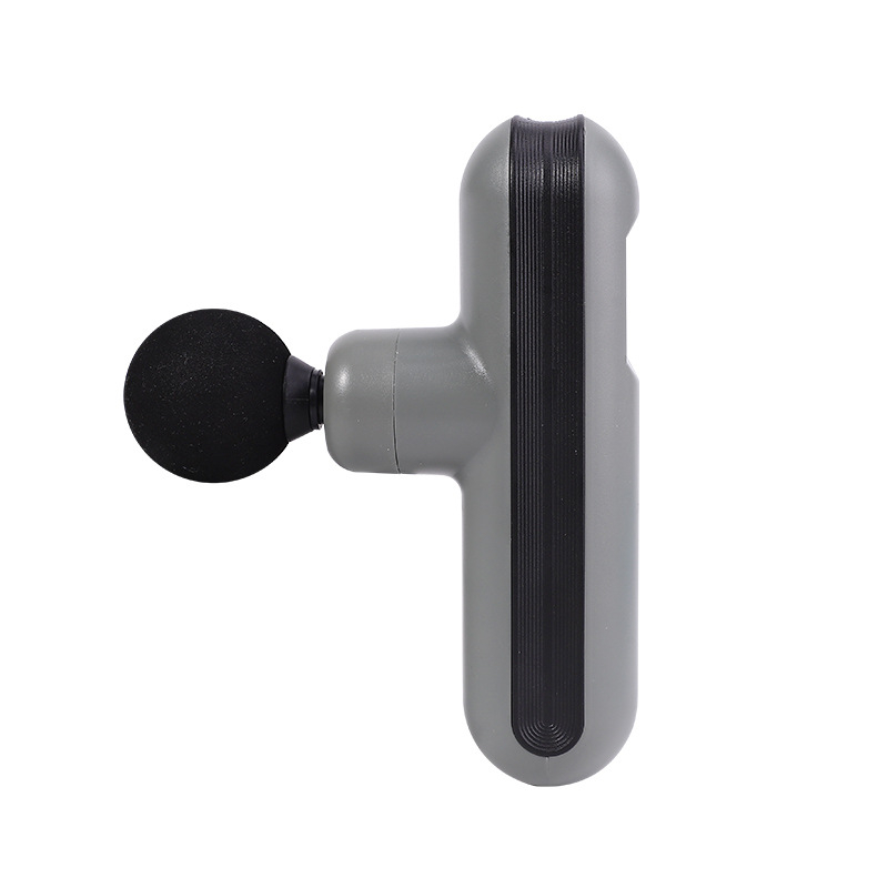 Mini nešiojamas fascijos masažo prietaisas namų naudojimui; šepetėlių motoras; iki 5-ojo greičio ar aukštesnis; 4 masažo galvutės; įmontuota baterija; triukšmas mažiau kaip 36 dB