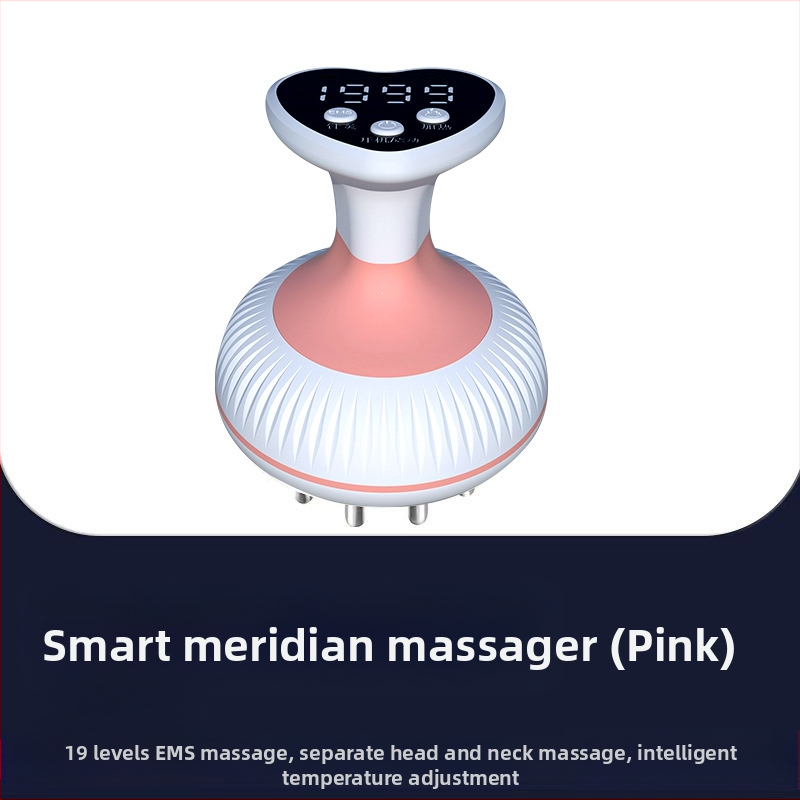 X1009 Nešiojamas elektrinės meridijanos masažas visam kūnui, įkraunamas, temperatūros kontrolė 55°C, be pakopų greitis, ABS korpusas, 1200mAh baterija