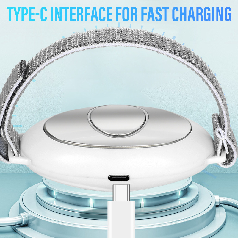 Rankinis miego pagalbininkas su įmontuota įkraunama baterija, skaitmeniniu ekranu, laidiniu valdymu, pulsine šilumos terapija ir mikro srovės diržu