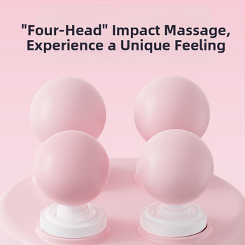 Elektrinis masažuoklis su keturiomis galvutėmis, brushless variklis, tylus darbas, 5+ režimai, įkraunama baterija 2000-4000 mAh, veikimo laikas 1-3 val