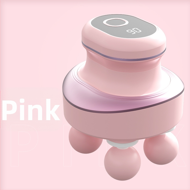 Elektrinis masažuoklis su keturiomis galvutėmis, brushless variklis, tylus darbas, 5+ režimai, įkraunama baterija 2000-4000 mAh, veikimo laikas 1-3 val