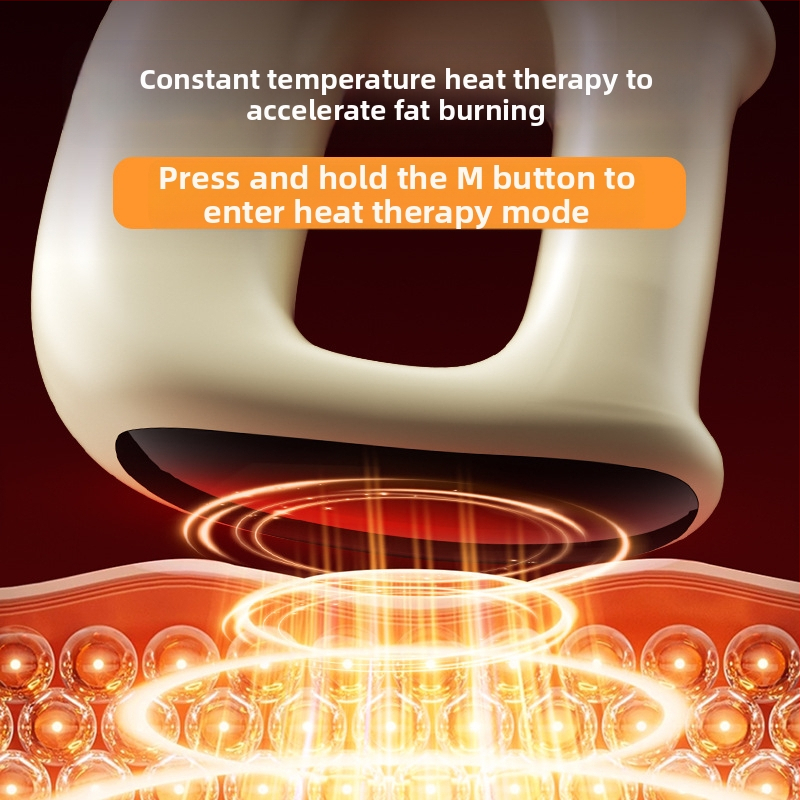 Xo-k8 фасциален пръстен масажор с топъл компрес, USB захранване, 2 масажни контакта, пат и потупване, за рамене и шия