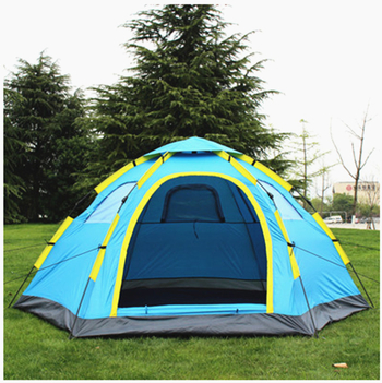 Šešiakampė palapinė 6-8 asmenims su dviejomis durimis, greitas įrengimas, atspari vandeniui 1500-2000 mm