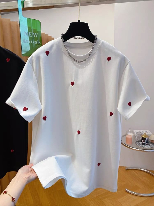 Γυναικεία T-shirt από chenille με ελαστάνη, μανίκια σε σχήμα κέρατο, μανίκια 3/4, στρογγυλός λαιμός, κανονικό μήκος