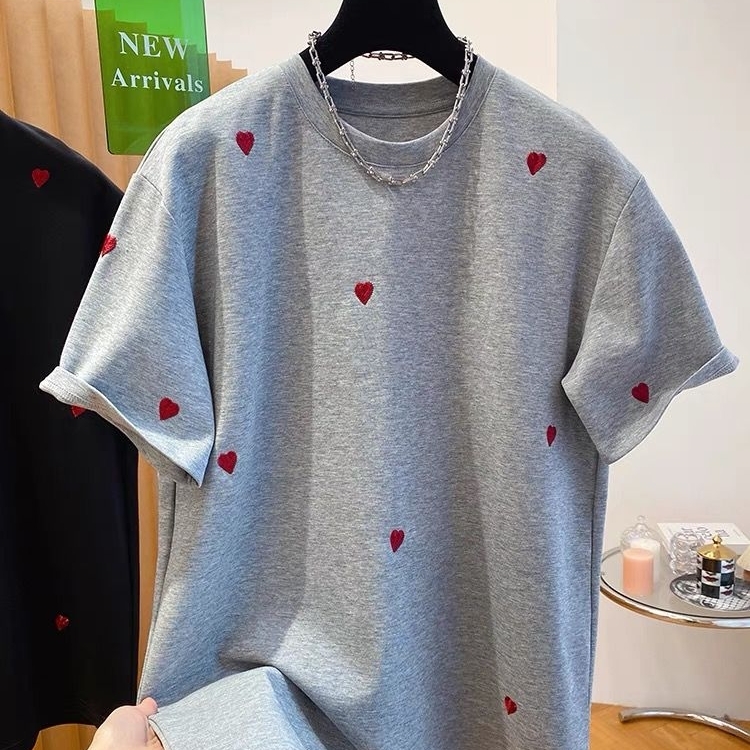 Γυναικεία T-shirt από chenille με ελαστάνη, μανίκια σε σχήμα κέρατο, μανίκια 3/4, στρογγυλός λαιμός, κανονικό μήκος