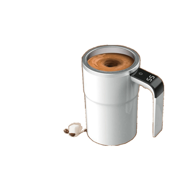 Αυτόματο κύπελλο ανάμιξης για καφέ, ηλεκτρικό και επαναφορτιζόμενο με μαγνητικό αναδευτήρα, κατάλληλο για γάλα σε σκόνη και γάλα σόγιας