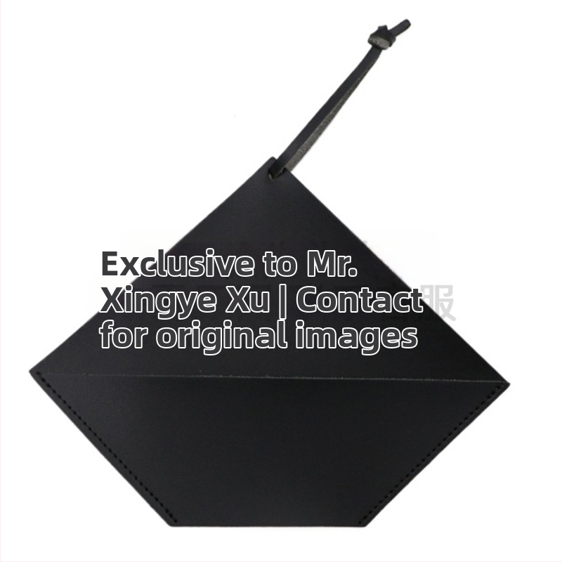 PU oda – nešiojamas kavos filtro popieriaus laikiklis ventiliatoriaus forma su saugojimo krepšeliu, lengvas prabangos stilius, pritaikomas logotipas