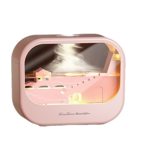 Ароматерапевтичен овлажнител и дифузьор за дома – тих USB захранване, 2W, 10–20 м², резервоар <0.5 л