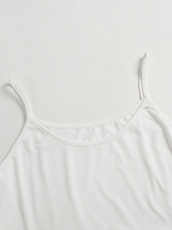 3-pak sievietes camisole vasaras topi, poliestera-spandeksa maisījums, mikroelastika, garums 50–65 cm, plecu siksnas nav noņemamas, šaurs siluets, vasara 2025
