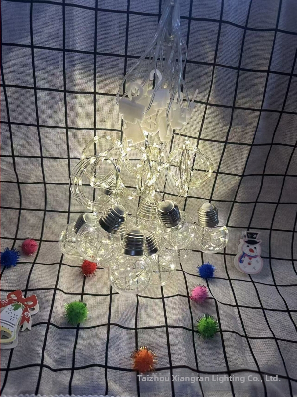 Завесни светлини с медна тел и LED, топла бяла 2700K, 300 диода, USB захранване, дистанционно управление, IP44