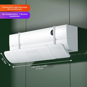 Αντι-ροή για κλιματιστικό, τοίχου, παγκόσμια συμβατότητα, χωρίς εγκατάσταση, προστατεύει από άμεση ροή αέρα, κατευθύνει τον αέρα, αποτρέπει τη συμπύκνωση