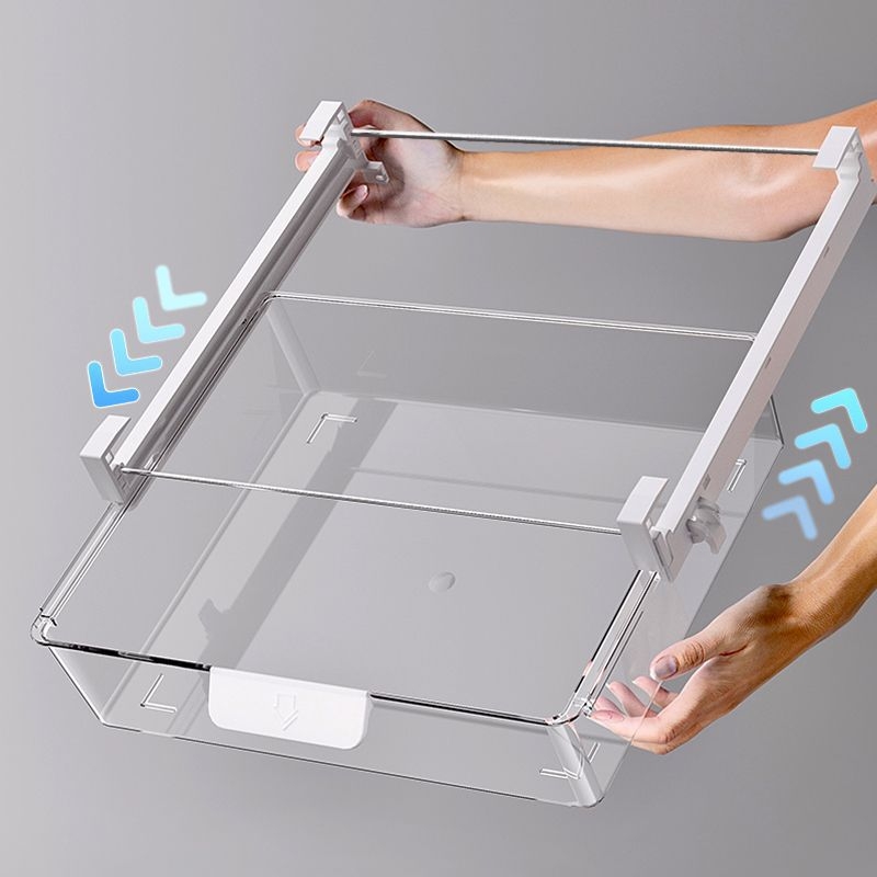 Хладилник-ящик за яйца с висяща кошница, вътрешен органайзер за съхранение (PET+ABS; 1 бр.; стил: модерен минимализъм; висяща кошница)