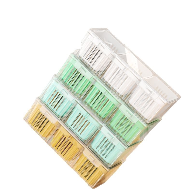 Plastikinė virtuvės laikymo dėžė su 3 skyriais, drenažu ir dangteliu