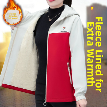 Παλτό με κουκούλα, χοντρό ύφασμα, φερμουάρ, μίγμα βισκόζη/πολυεστέρα 95%+, ευρεία γραμμή — Χειμώνας 2024