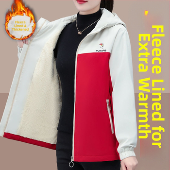 Παλτό με κουκούλα, χοντρό ύφασμα, φερμουάρ, μίγμα βισκόζη/πολυεστέρα 95%+, ευρεία γραμμή — Χειμώνας 2024