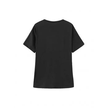 Μπλούζάκι τύπου T-shirt - Βαμβάκι, 3D εφέ σχέδιο, στυλ πόλης/ταξιδιού, κοντά μανίκια, φαρδιά γραμμή