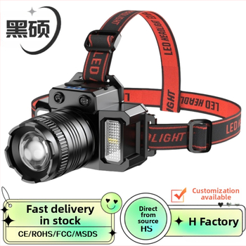 Galvos lemputė su LED, 3W, 1500mAh, rankinis įkrovimas, 200–500 m spindulys