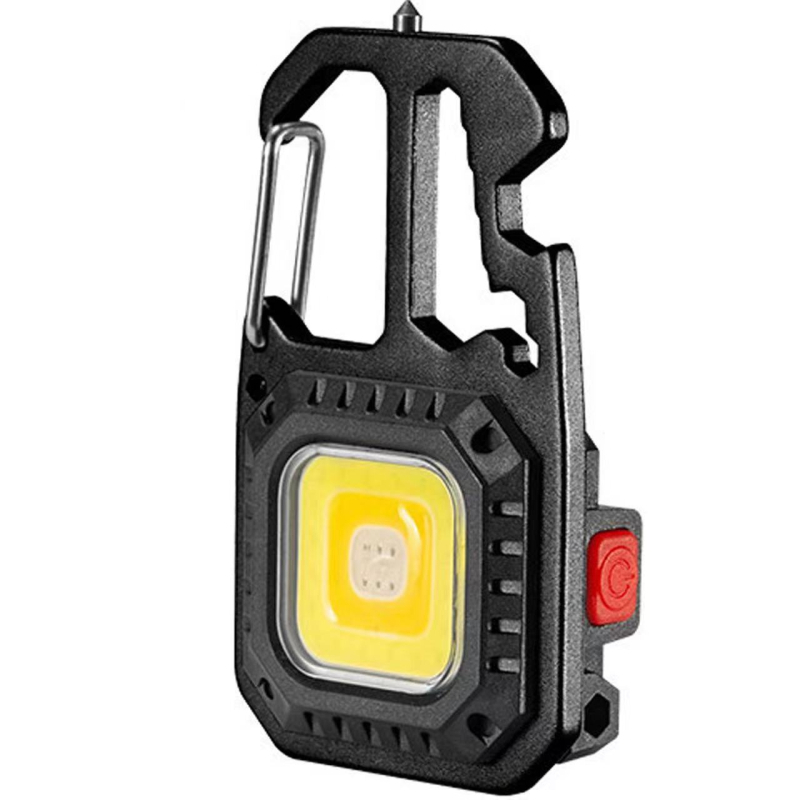 Višenamjensko LED svjetlo za ključeve s COB, 10W, 500mAh, aluminijsko legura tijelo, kuka