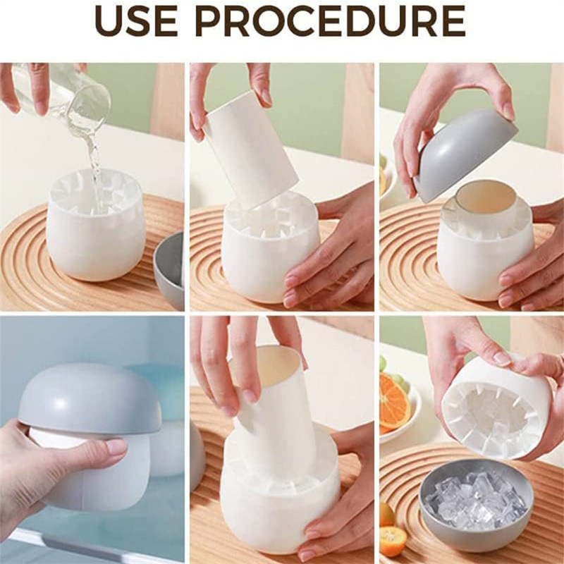 Jégkockatál tört jéghez, könnyű kioldás, testreszabható logó, 2024-es bevezetés, modern minimalista stílus