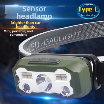 LED galvos žibintuvas, 5W, Type-C įkrovimas, didelio tankio Li-ion baterija, 200-500 m nuotolis